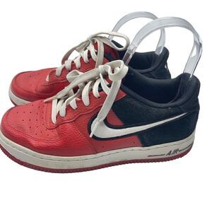 Nike Kids Sneaker Shoes Air Force 1 Low Mystic Athletic Red Black Size 5Y
